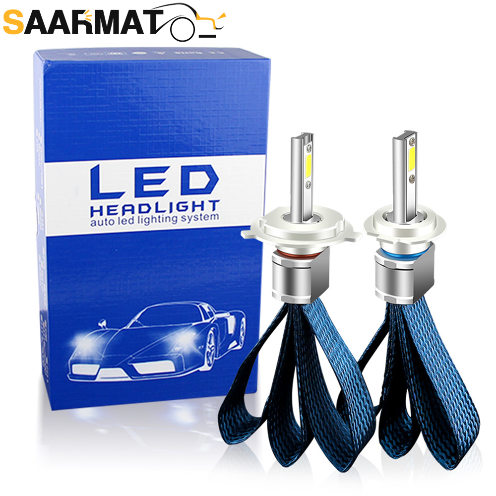 Market Car Accessories - 2pcs 8000LM LED 헤드라이트 H1 H7