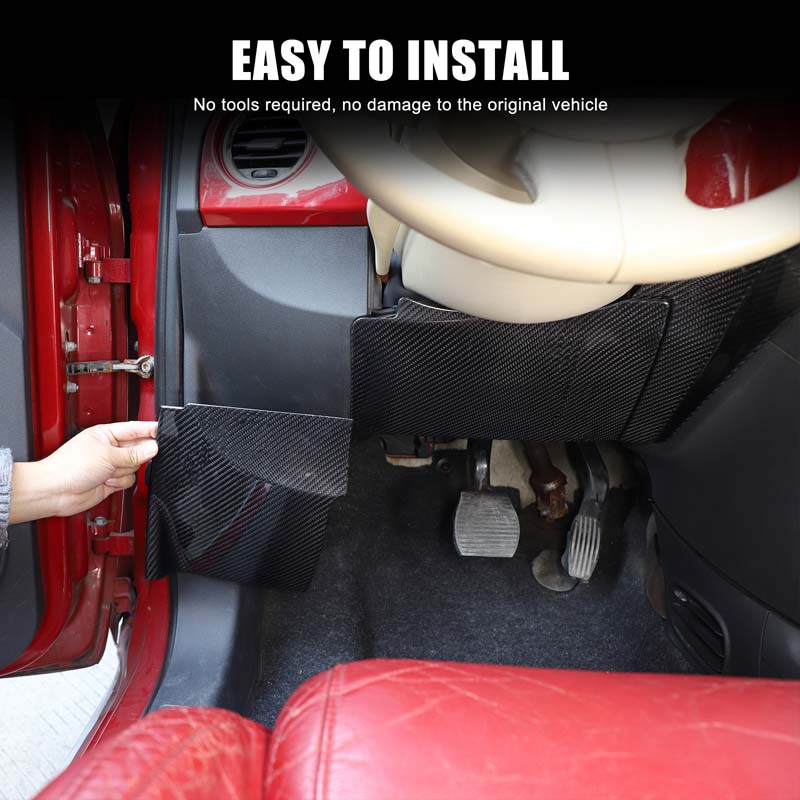 Car Accessories Under 500 - 피아트 500 2007-2015용 실제 탄소 섬유