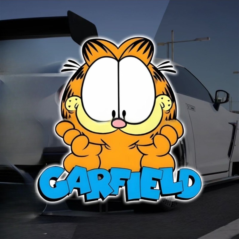 창의적인 만화 귀여운 가필드 자동차 스티커, 맞춤형 인 - Car Accessories Cute 리뷰 및 가격