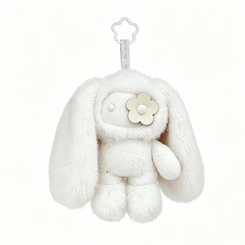 18cm 귀여운 주주 토끼 인형 열쇠고리 꽃눈 토끼 인 - Car Accessories Cute 리뷰 및 가격