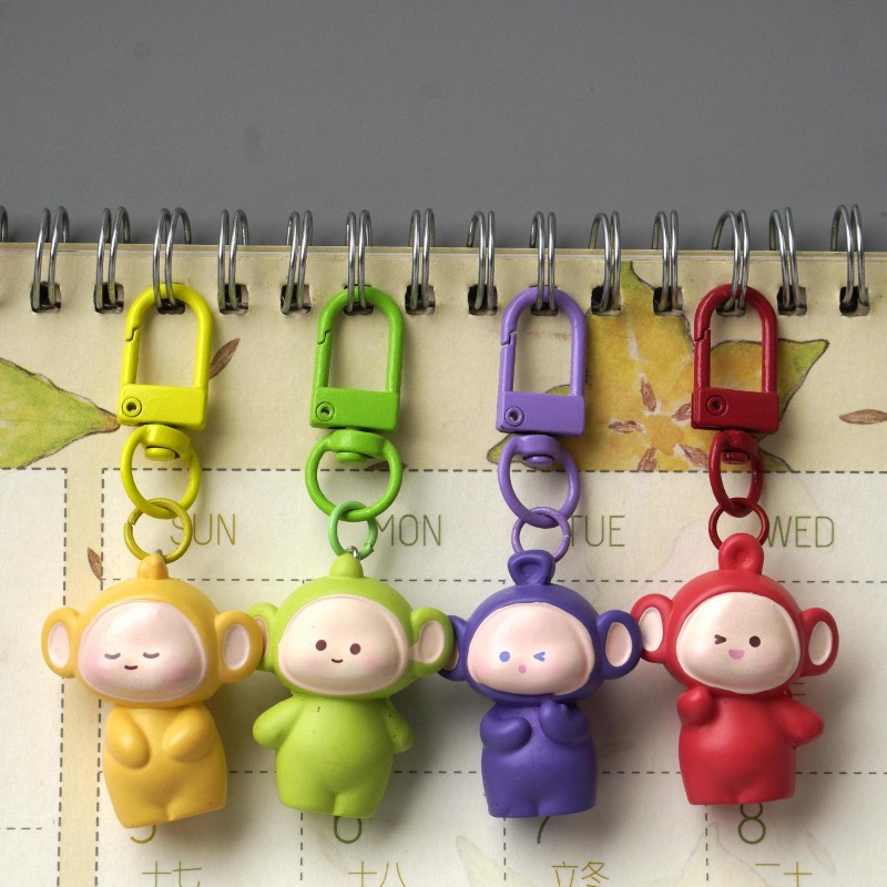 4PCS 핫 만화 텔레토비 시리즈 펜던트 창의력이 돋보 - Car Accessories Cute 리뷰 및 가격