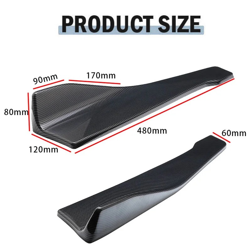 48cm 리어 범퍼 스플리터 에이프런 스포일러 사이드  - Car Accessories Lipa 리뷰 및 가격