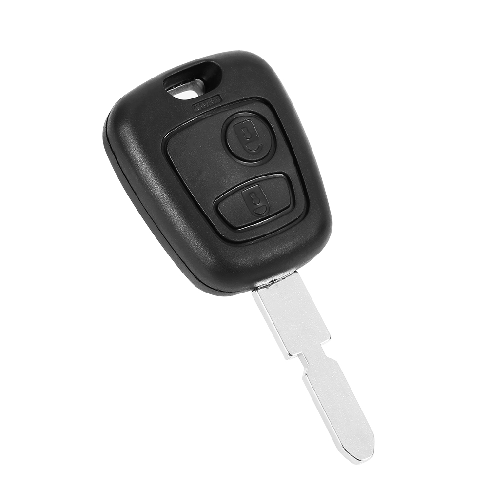 푸조 406용 자동차 키 쉘, 2버튼 블랭크 블레이드  - Market Car Accessories 리뷰 및 가격