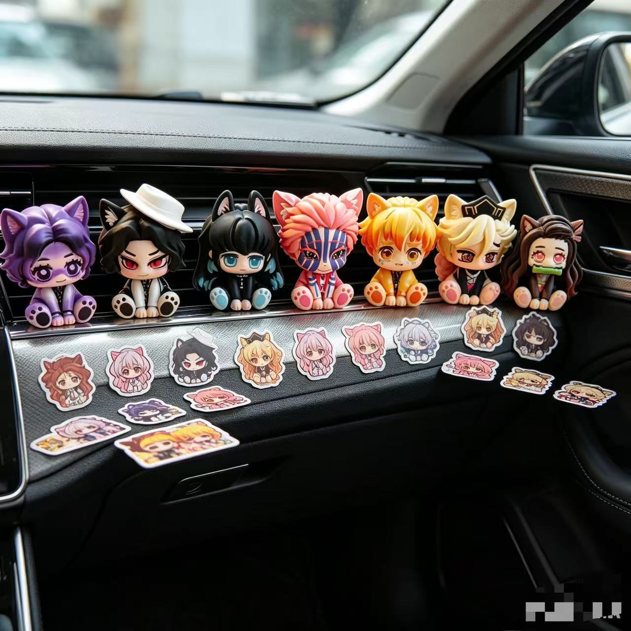 귀여운 치비 피규어 데몬 슬레이어 자동차 장식품, 미니 - Car Accessories Cute 리뷰 및 가격