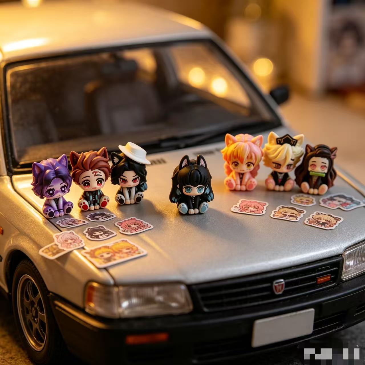 귀여운 치비 피규어 데몬 슬레이어 자동차 장식품, 미니 - Car Accessories Cute 리뷰 및 가격