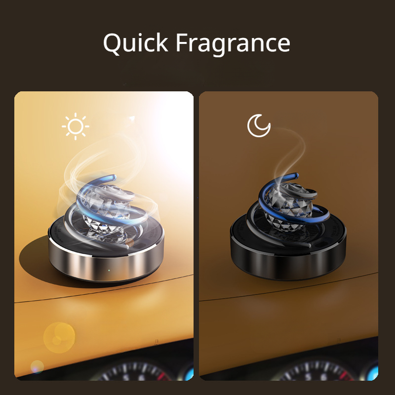 차량용 방향제, 독창적인 태양열 회전식 향수 디퓨저,  - Car Fragrance Diffuser 리뷰 및 가격