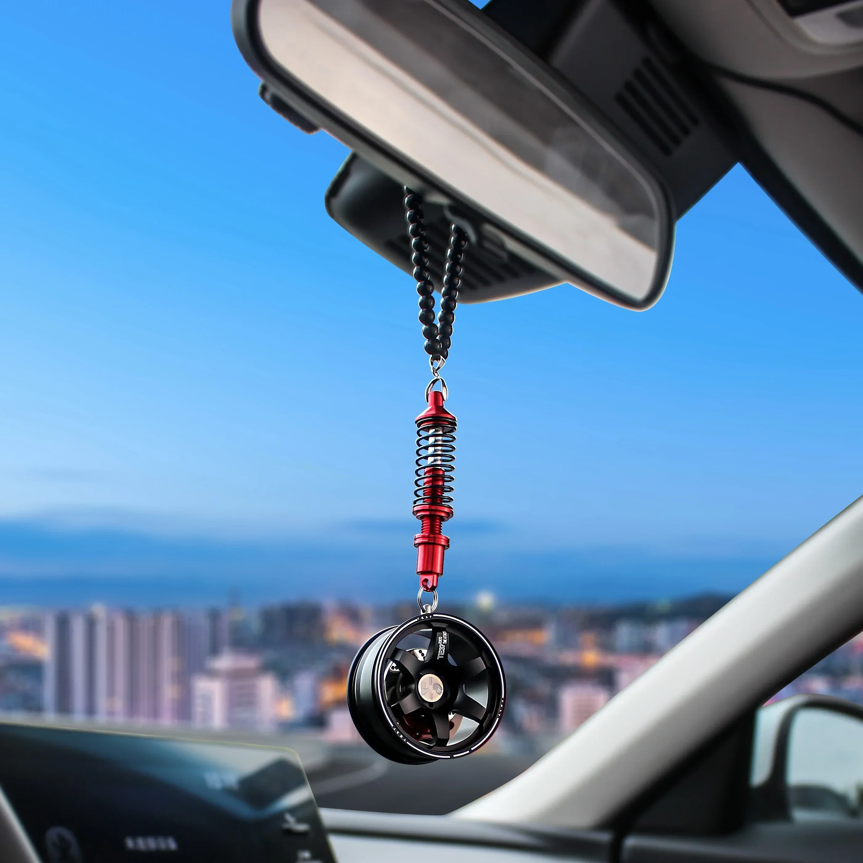 창의적인 휠 허브 브레이크 쇼크 업소버 자동차 펜던트  - Market Car Accessories 리뷰 및 가격