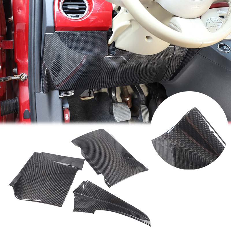 피아트 500 2007-2015용 실제 탄소 섬유 자동 - Car Accessories Under 500 리뷰 및 가격