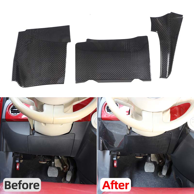 피아트 500 2007-2015용 실제 탄소 섬유 자동 - Car Accessories Under 500 리뷰 및 가격