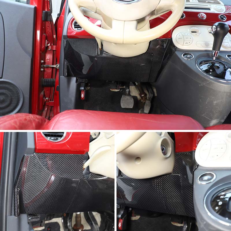 피아트 500 2007-2015용 실제 탄소 섬유 자동 - Car Accessories Under 500 리뷰 및 가격